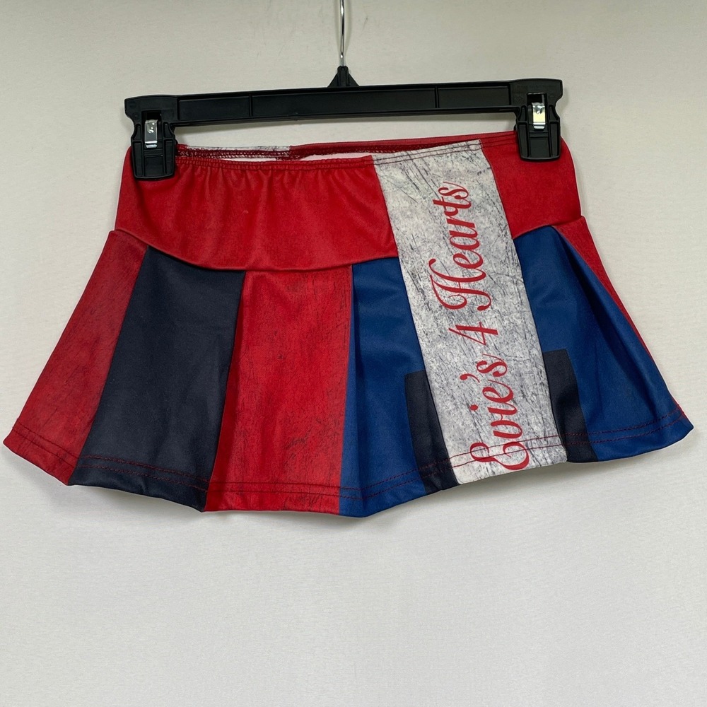 Disney Evie Descendants 3 Piece Red Blue Skirt and Leggings Set Girl's SMALL - Picture 10 of 16